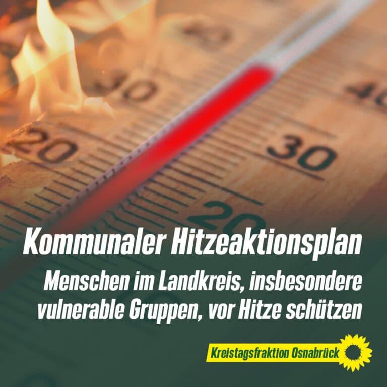 Hitzeaktionstag: Kommunaler Hitzeaktionsplan für den Landkreis