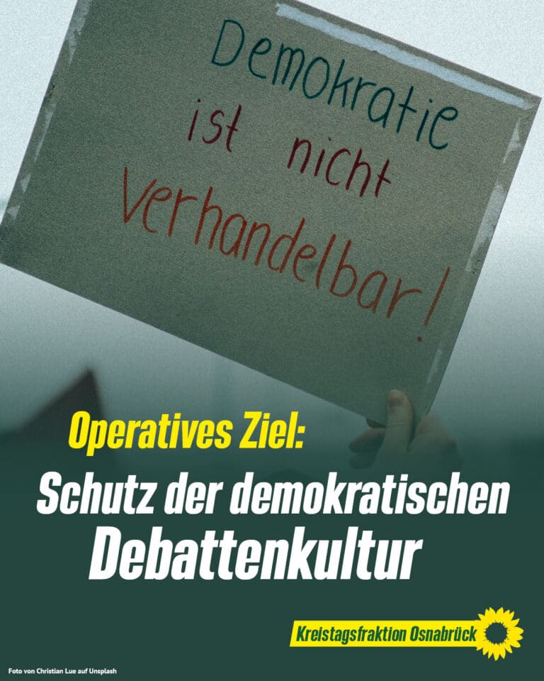 Antrag: Aufnahme eines operativen Ziels zum „Schutz der demokratischen Debattenkultur und Förderung der Vereinbarkeit bei Mandatsträgern im Ehrenamt“